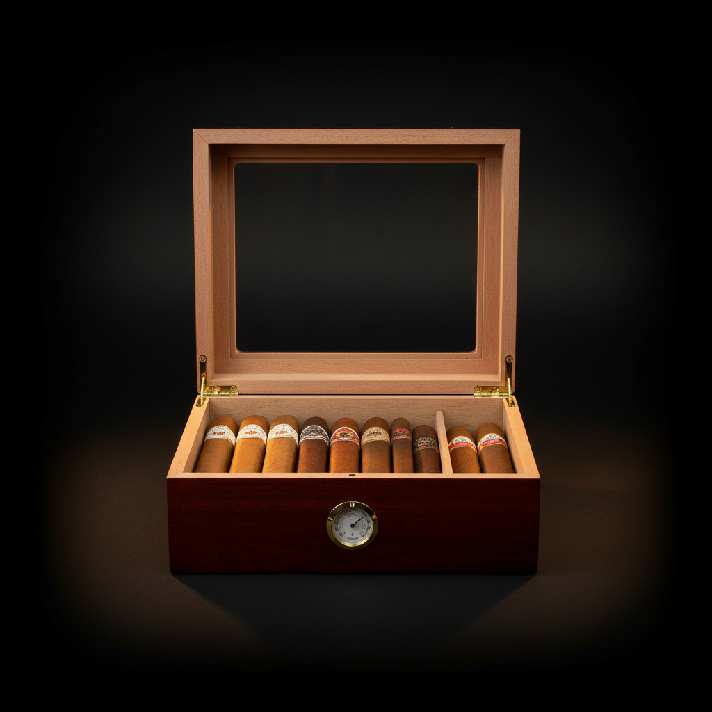 Humidor Open - Interior Detail