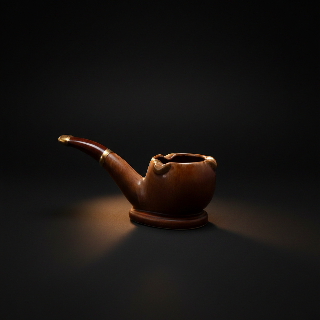 Vintage Ceramic Pipe Ashtray